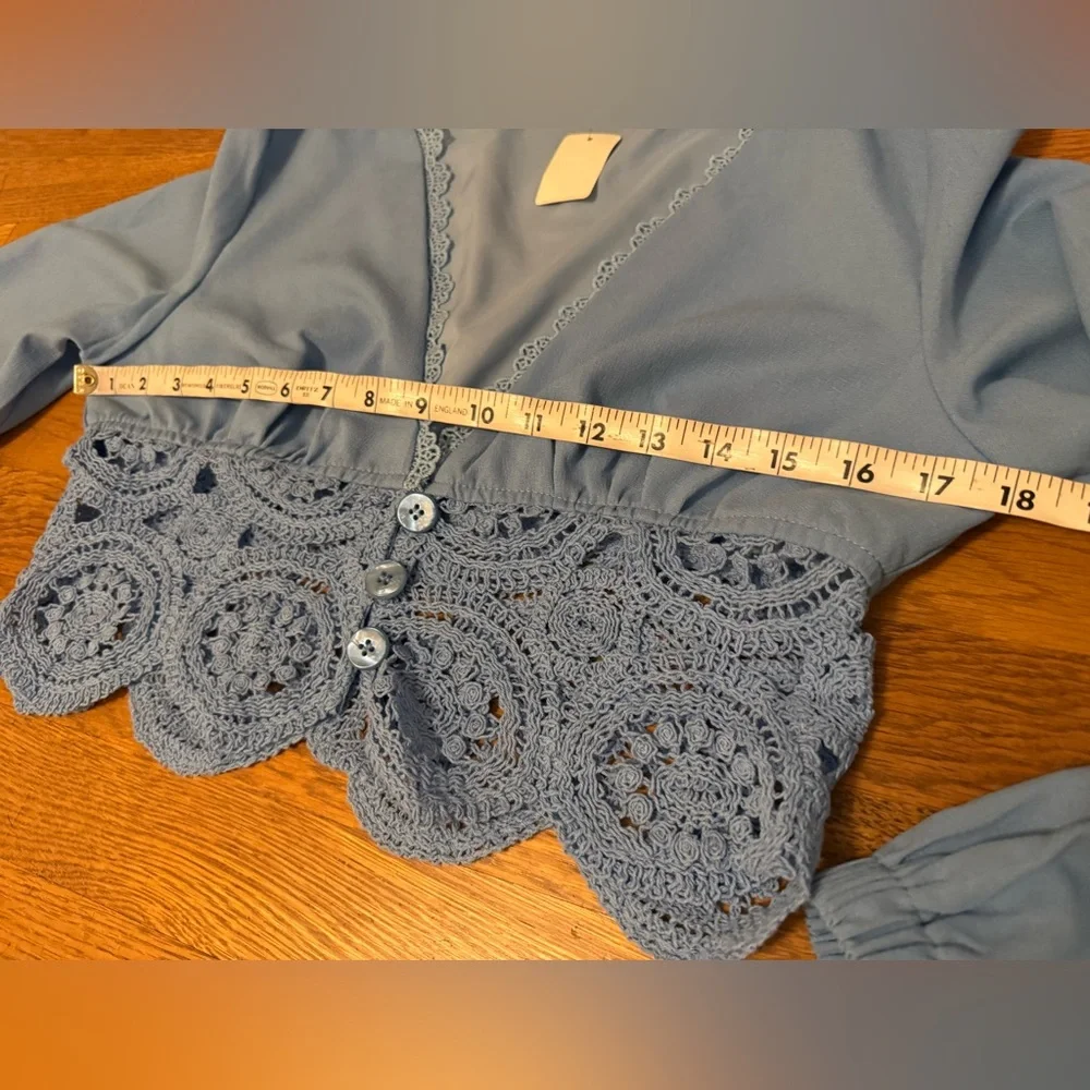 Nwt  two piece wide leg pants and long sleeve matching top size M - Picture 12 of 16